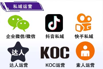企业微信私域 抖音私域 快手私域 达人运营 KOC运营 素人运营